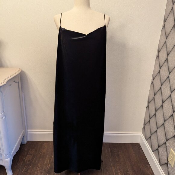 Banana Republic Factory Velvet Cowl-Neck Midi Dress - Picture 2 of 8